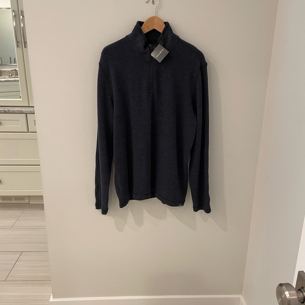 Eddie Bauer Men's 1/4 Zip Pullover - Picture 3 of 7